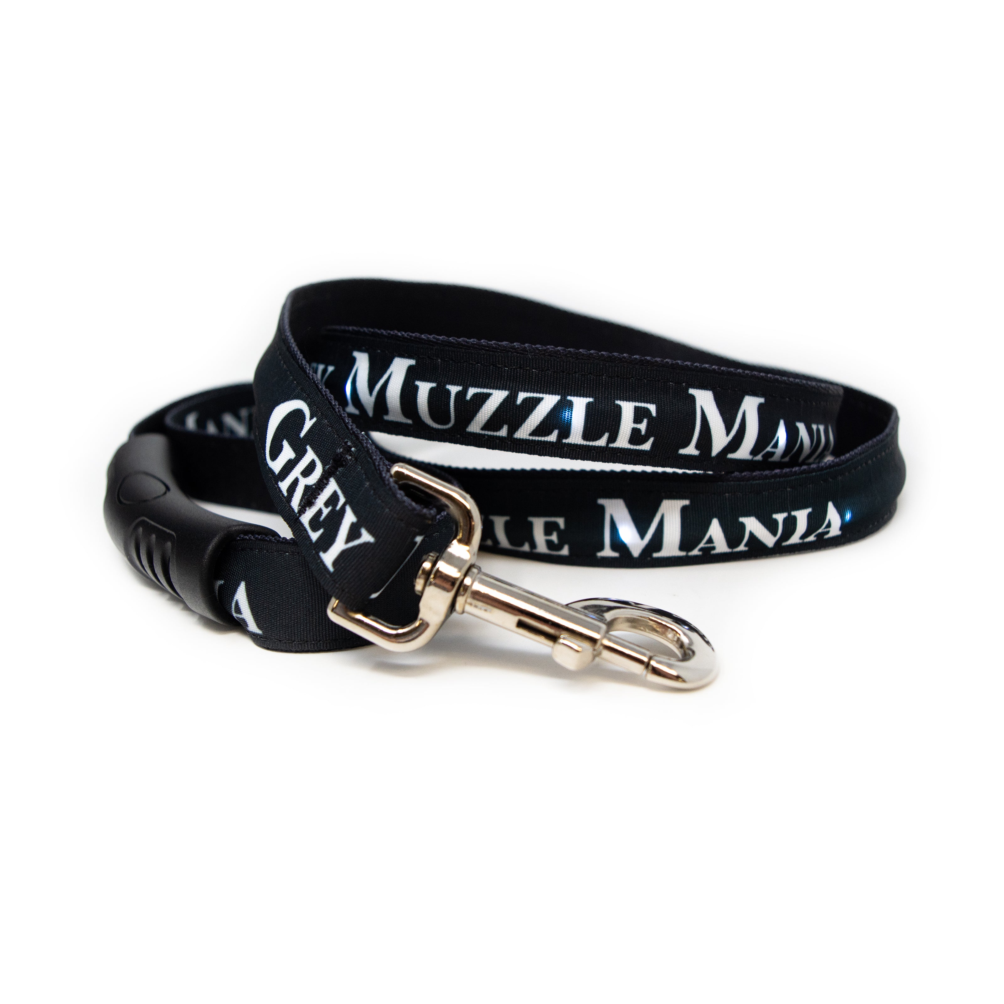 Grey "Muzzle Mania" LED Light Up Leash