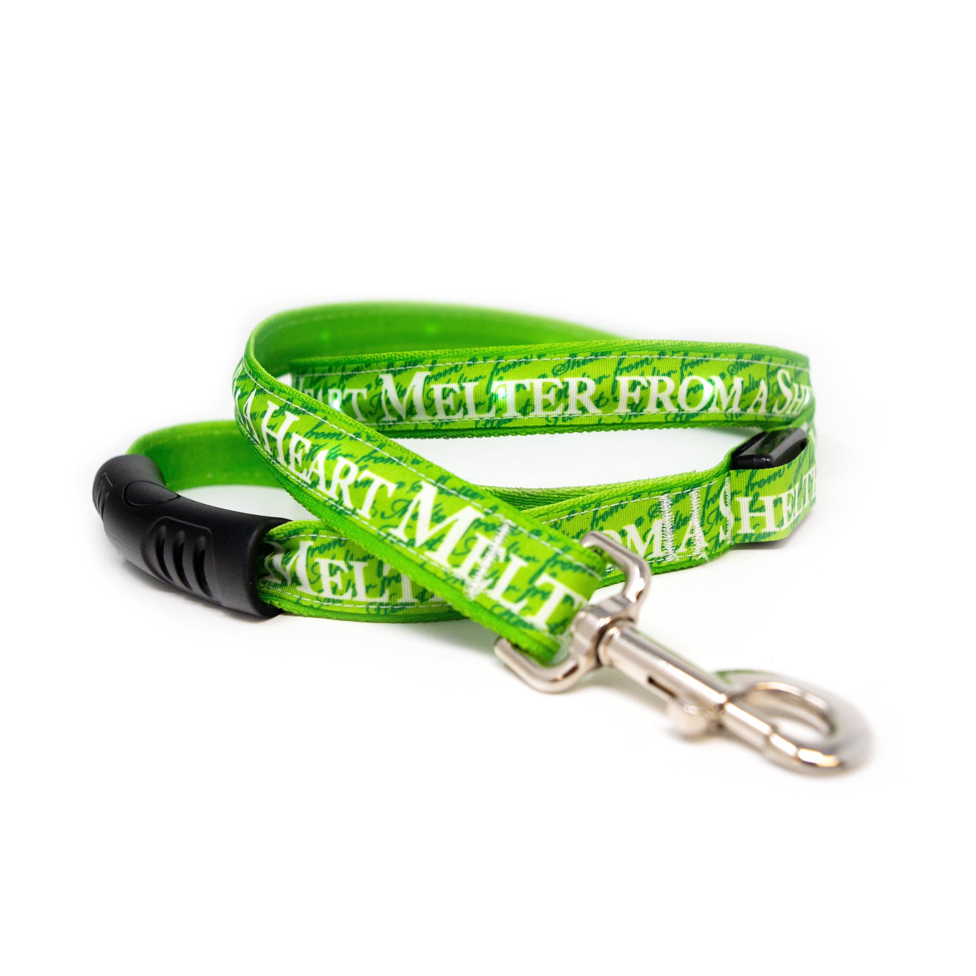 "Heart Melter From a Shelter" LED Light Up Leash