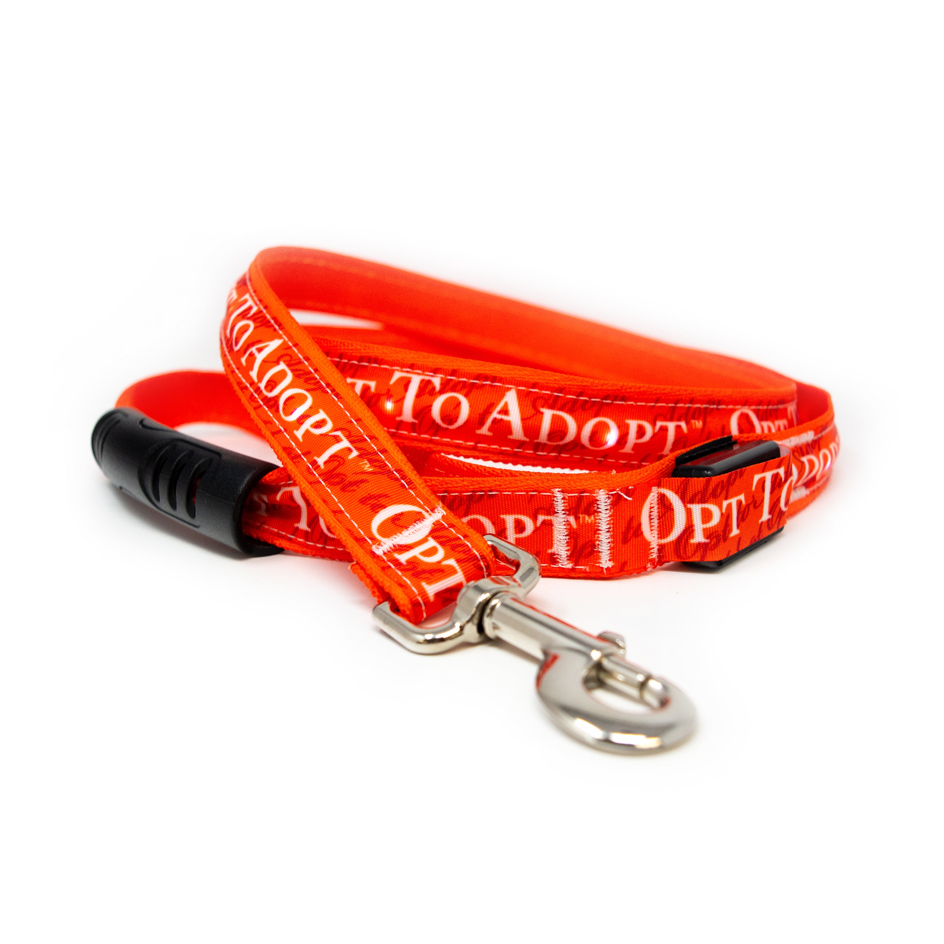 "Opt to Adopt" LED Light Up Leash