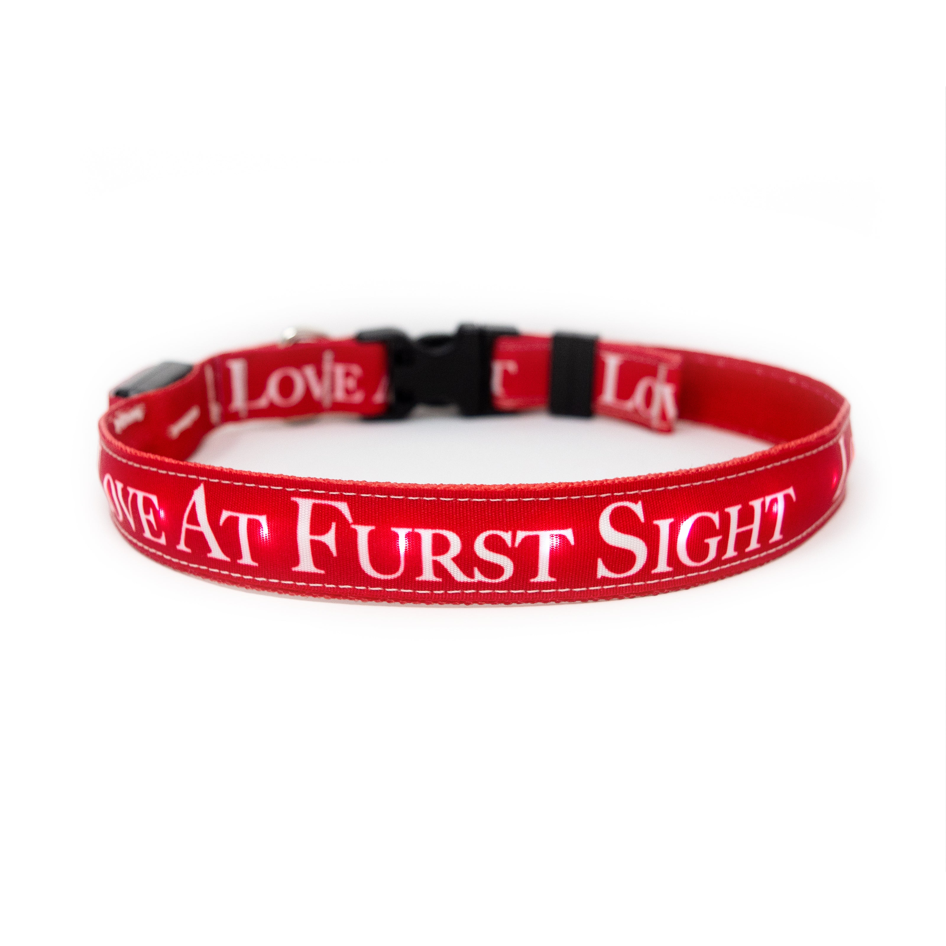 "Love at Furst Sight" LED Light Up Collar